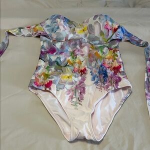Ted Baker London Floral Multicolor Swimsuit